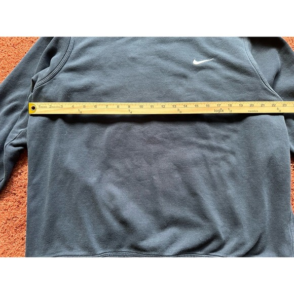 Vintage Nike Sweatshirt Mens XL Pullover Crewneck Mini Swoosh Logo Navy - Picture 3 of 6